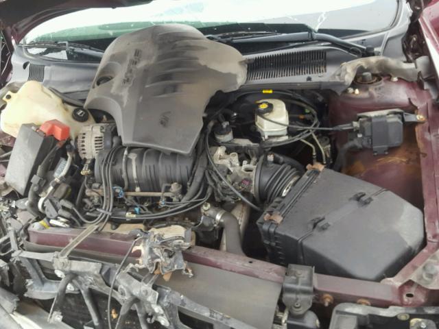 1G4HP52KX34138356 - 2003 BUICK LESABRE CU BURGUNDY photo 7