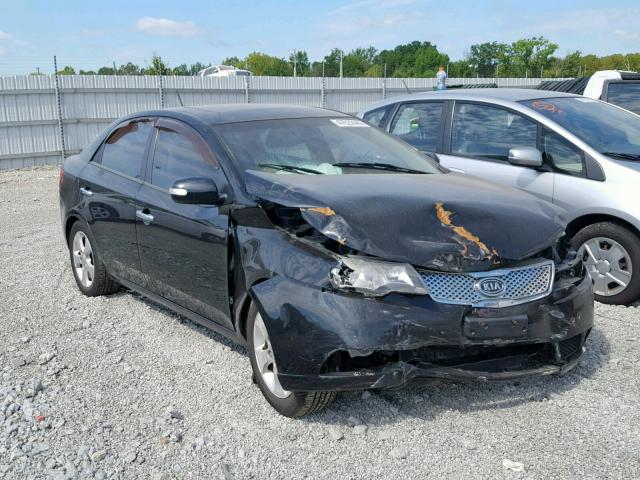 KNAFU4A28A5223619 - 2010 KIA FORTE EX BLACK photo 1