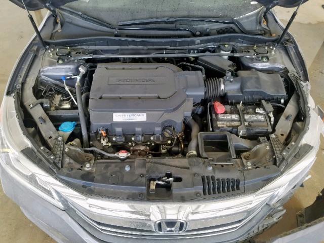 1HGCR3F80HA023741 - 2017 HONDA ACCORD EXL GRAY photo 7