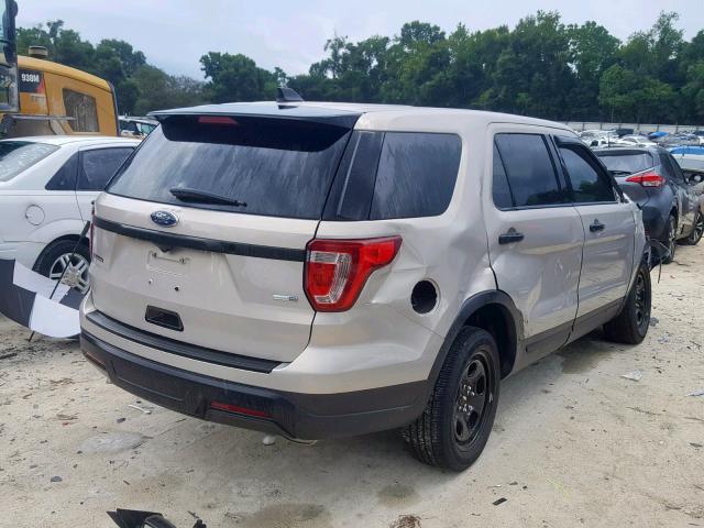 1FM5K8AR1JGA73524 - 2018 FORD EXPLORER P GOLD photo 4