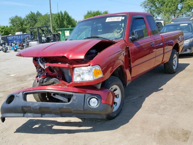 1FTKR1ED4BPA58803 - 2011 FORD RANGER SUP RED photo 2