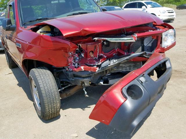 1FTKR1ED4BPA58803 - 2011 FORD RANGER SUP RED photo 9