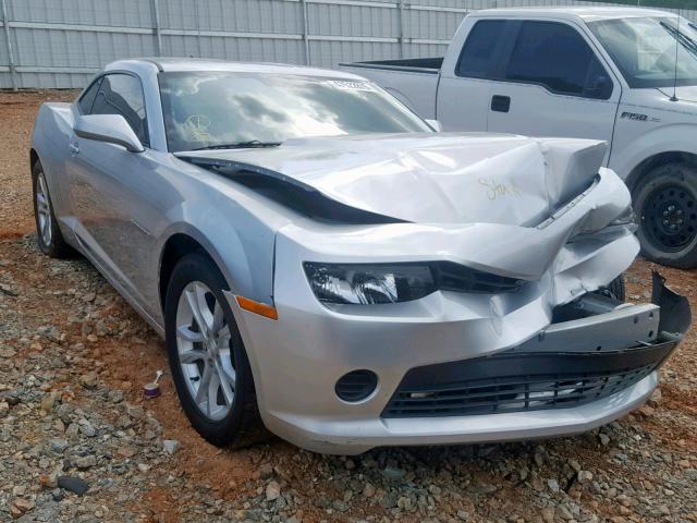 2G1FE1E34E9203211 - 2014 CHEVROLET CAMARO LS SILVER photo 1