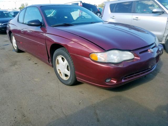 2G1WX15K119208927 - 2001 CHEVROLET MONTE CARL BURGUNDY photo 1