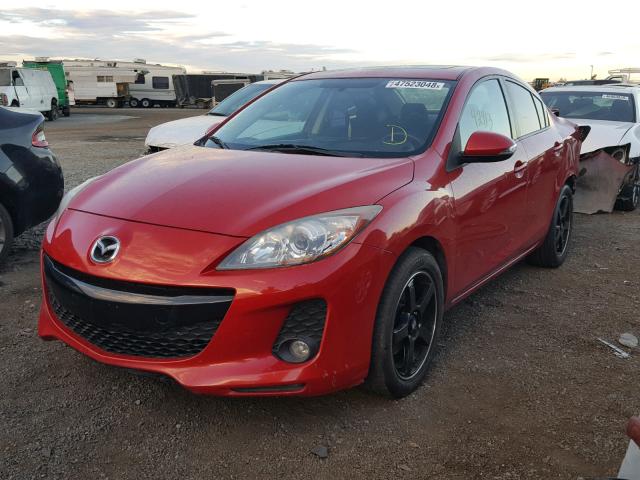 JM1BL1V90C1675410 - 2012 MAZDA 3 S RED photo 2