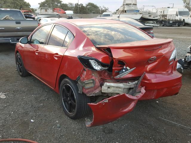 JM1BL1V90C1675410 - 2012 MAZDA 3 S RED photo 3