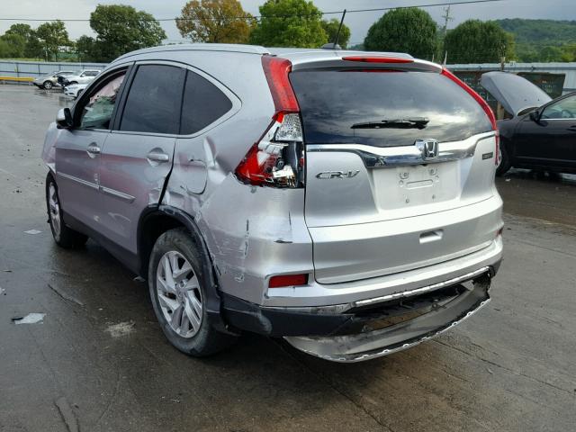 2HKRM3H74FH511902 - 2015 HONDA CR-V EXL SILVER photo 3