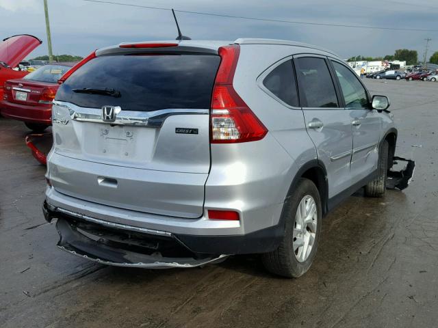 2HKRM3H74FH511902 - 2015 HONDA CR-V EXL SILVER photo 4