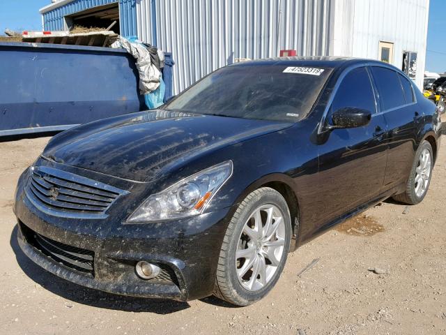 JN1CV6AR6AM250242 - 2010 INFINITI G37 BLACK photo 2