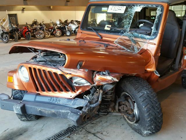 1J4FA49S51P344509 - 2001 JEEP WRANGLER / BURN photo 9