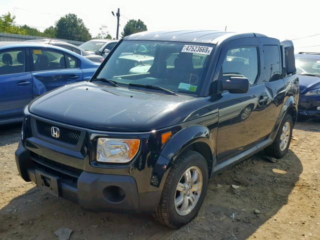 5J6YH28736L017482 - 2006 HONDA ELEMENT EX BLACK photo 2