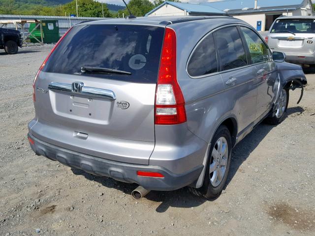 JHLRE48757C018605 - 2007 HONDA CR-V EXL SILVER photo 4