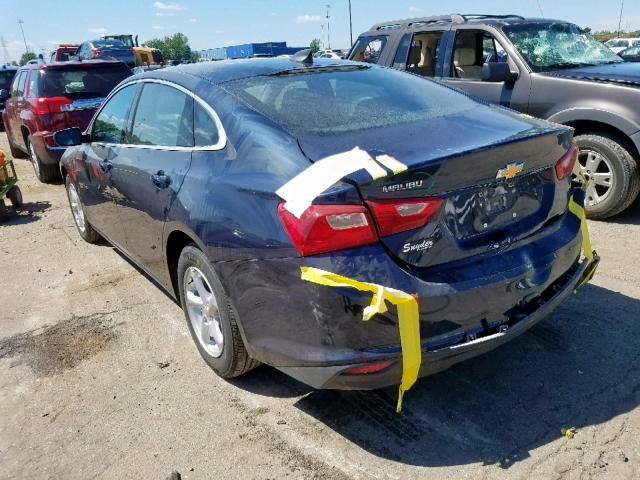 1G1ZB5ST9HF288396 - 2017 CHEVROLET MALIBU LS BLUE photo 3