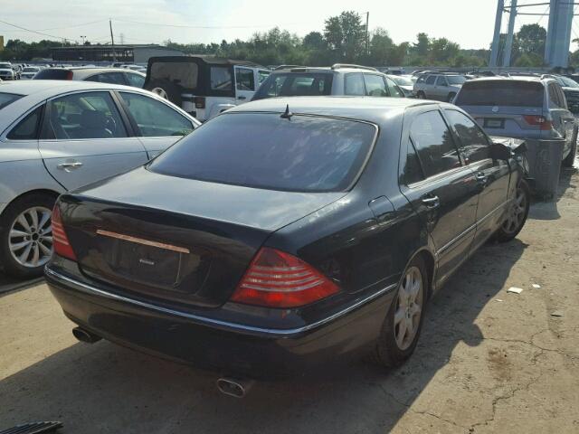 WDBNG83J14A386771 - 2004 MERCEDES-BENZ S 430 4MAT BLACK photo 4