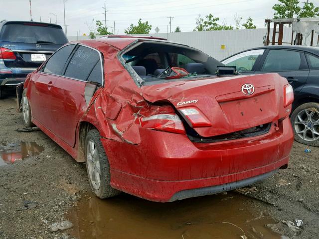 4T1BE46K59U339414 - 2009 TOYOTA CAMRY BASE RED photo 3