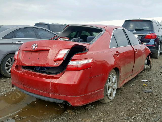 4T1BE46K59U339414 - 2009 TOYOTA CAMRY BASE RED photo 4