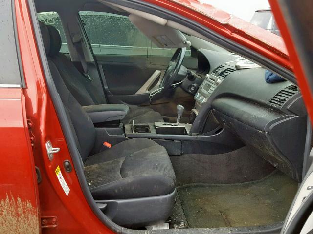 4T1BE46K59U339414 - 2009 TOYOTA CAMRY BASE RED photo 5