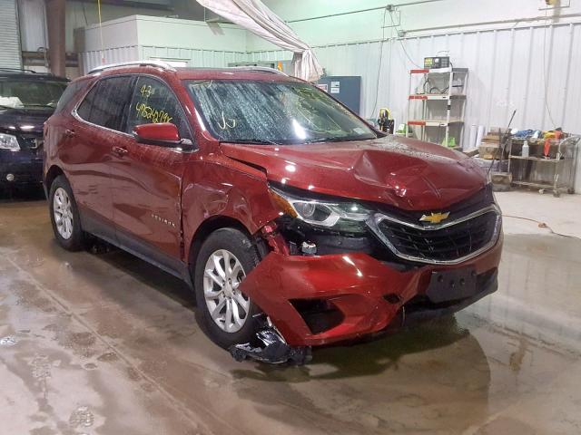 2GNAXJEVXJ6138896 - 2018 CHEVROLET EQUINOX LT RED photo 1