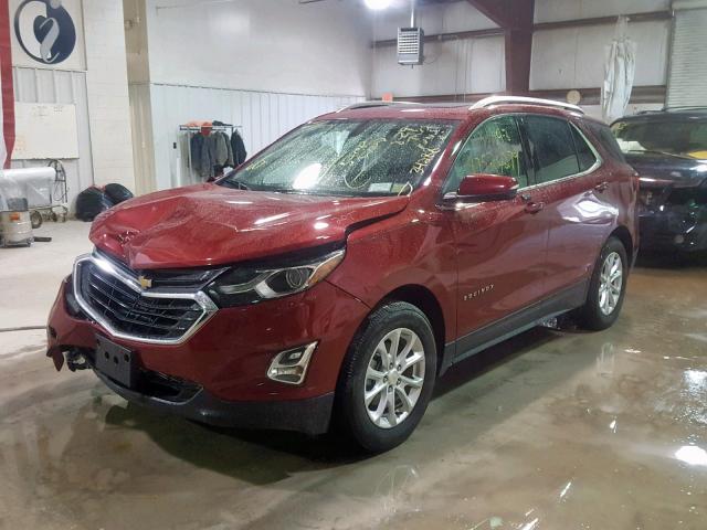 2GNAXJEVXJ6138896 - 2018 CHEVROLET EQUINOX LT RED photo 2