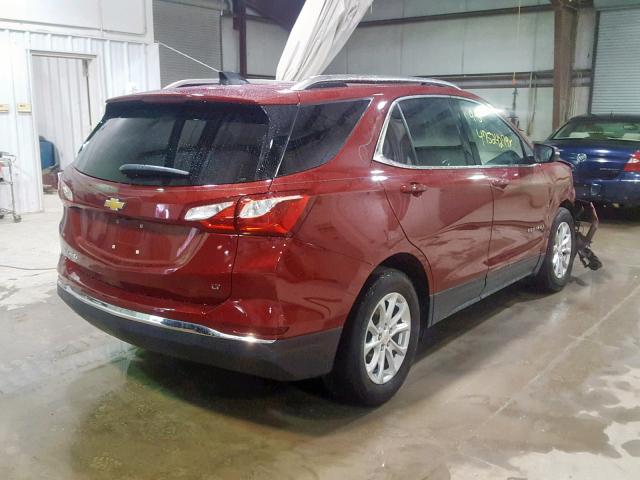 2GNAXJEVXJ6138896 - 2018 CHEVROLET EQUINOX LT RED photo 4