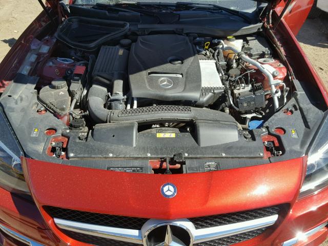 WDDPK3JA1GF125491 - 2016 MERCEDES-BENZ SLK 300 RED photo 7