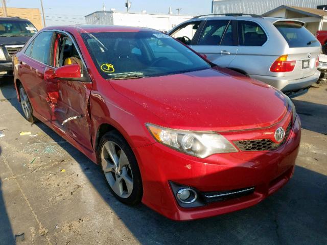 4T1BF1FKXCU636147 - 2012 TOYOTA CAMRY BASE RED photo 1