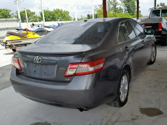 4T1BF3EK5AU095180 - 2010 TOYOTA CAMRY BASE GRAY photo 4