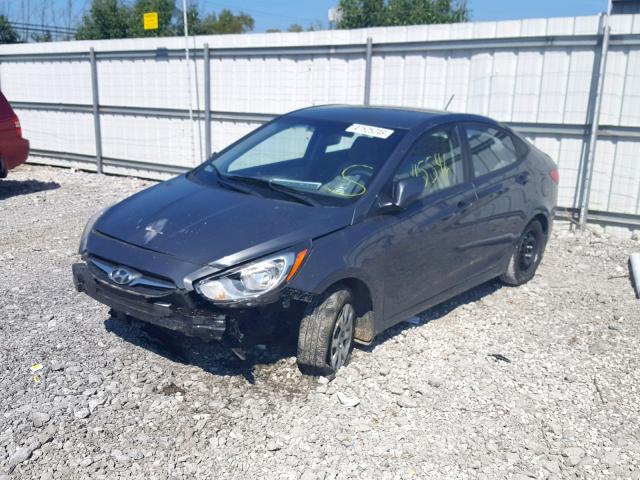 KMHCT4AE2DU295831 - 2013 HYUNDAI ACCENT GLS GRAY photo 2