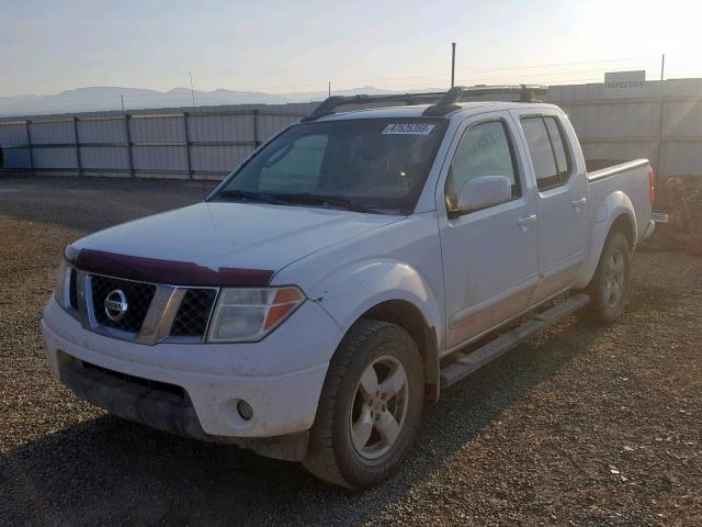 1N6AD07W06C445491 - 2006 NISSAN FRONTIER C WHITE photo 2