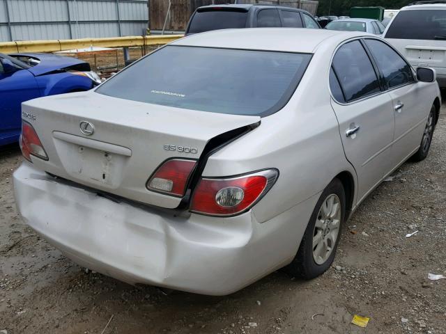 JTHBF30G130091157 - 2003 LEXUS ES 300 SILVER photo 4