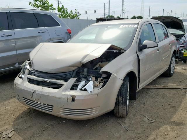 1G1AT58H297272016 - 2009 CHEVROLET COBALT LT TAN photo 2