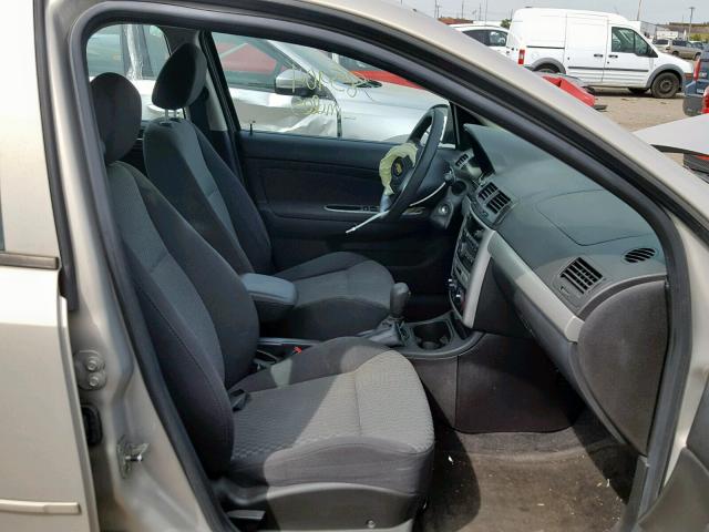 1G1AT58H297272016 - 2009 CHEVROLET COBALT LT TAN photo 5