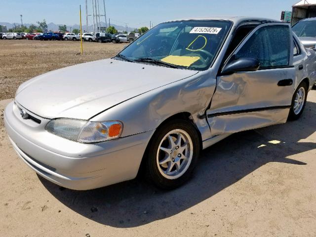 1NXBR12E0YZ337149 - 2000 TOYOTA COROLLA VE SILVER photo 2