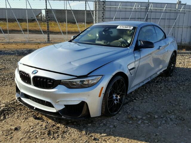 WBS4Z9C5XJED22471 - 2018 BMW M4 SILVER photo 2
