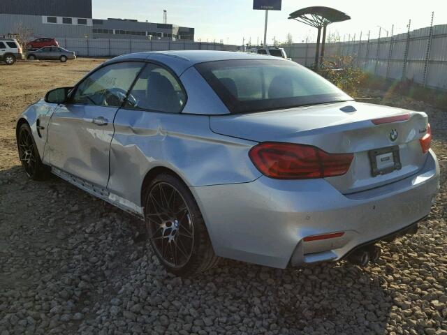 WBS4Z9C5XJED22471 - 2018 BMW M4 SILVER photo 3