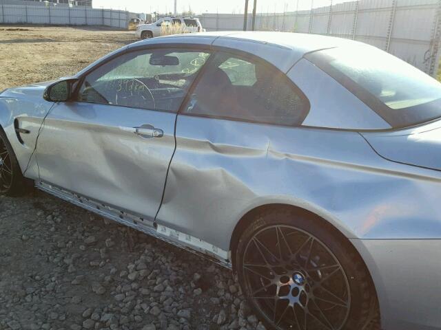 WBS4Z9C5XJED22471 - 2018 BMW M4 SILVER photo 9