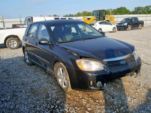 KNAFE161075008725 - 2007 KIA SPECTRA5 S BLACK photo 1