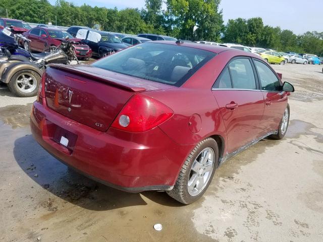 1G2ZH528454169085 - 2005 PONTIAC G6 GT RED photo 4