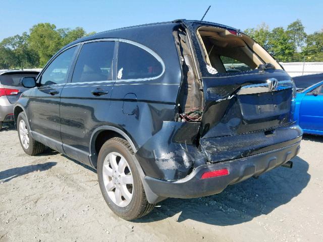 5J6RE48788L007669 - 2008 HONDA CR-V EXL BLACK photo 3