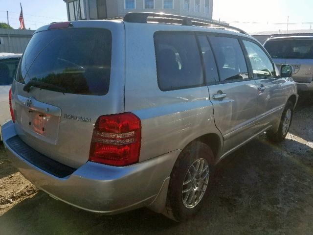 JTEGD21A530060023 - 2003 TOYOTA HIGHLANDER SILVER photo 4