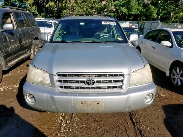 JTEGD21A530060023 - 2003 TOYOTA HIGHLANDER SILVER photo 9