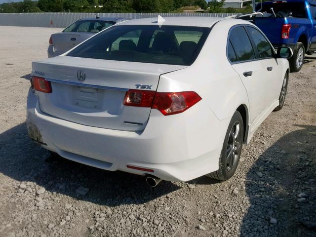 JH4CU2F81CC030930 - 2012 ACURA TSX SE WHITE photo 4