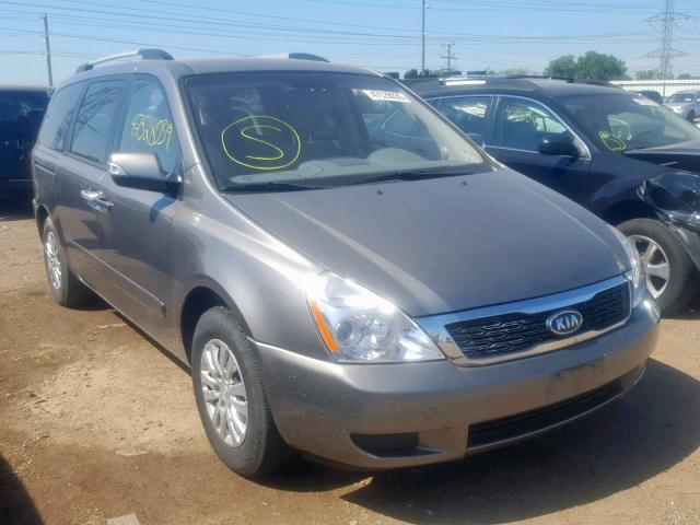 KNDMG4C70C6427449 - 2012 KIA SEDONA LX GRAY photo 1