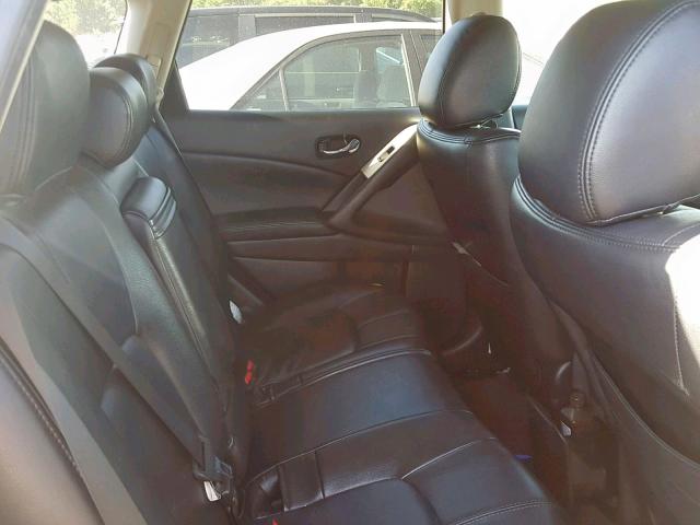 JN8AZ18W79W155412 - 2009 NISSAN MURANO S SILVER photo 6