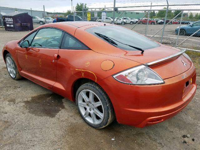 4A3AK24F29E602811 - 2009 MITSUBISHI ECLIPSE GS ORANGE photo 3