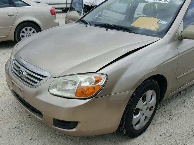 KNAFE121675466095 - 2007 KIA SPECTRA EX TAN photo 9