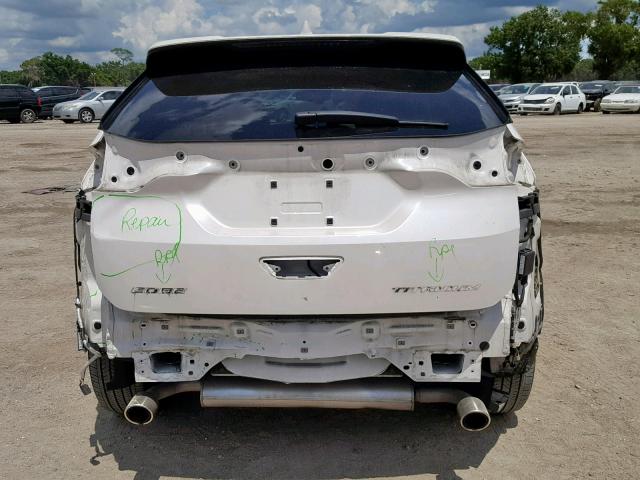 2FMPK3K83FBB02389 - 2015 FORD EDGE TITAN WHITE photo 9