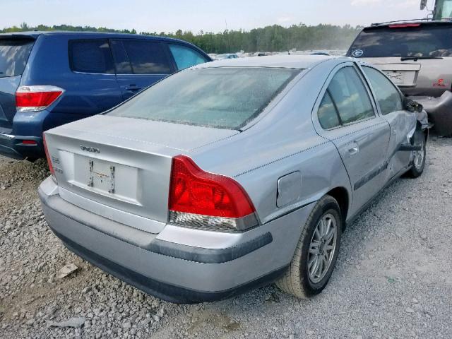 YV1RS61T642325253 - 2004 VOLVO S60 SILVER photo 4