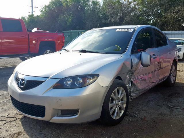 JM1BK12F281867397 - 2008 MAZDA 3 I SILVER photo 2