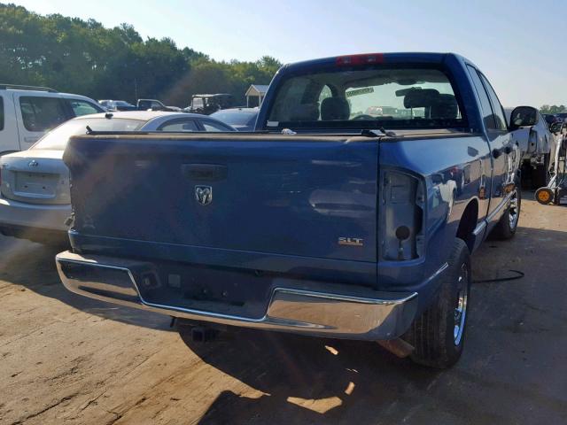 1D7HA18N15S232548 - 2005 DODGE RAM 1500 S BLUE photo 4